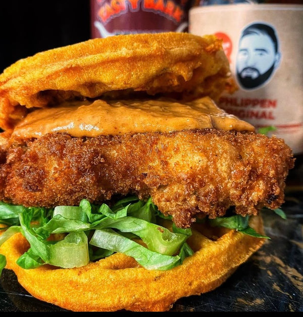 Reg's Beer Batter Phlippen Chicken Burger