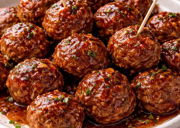 Spicy Meatballs with Phlippen Hot Sauce