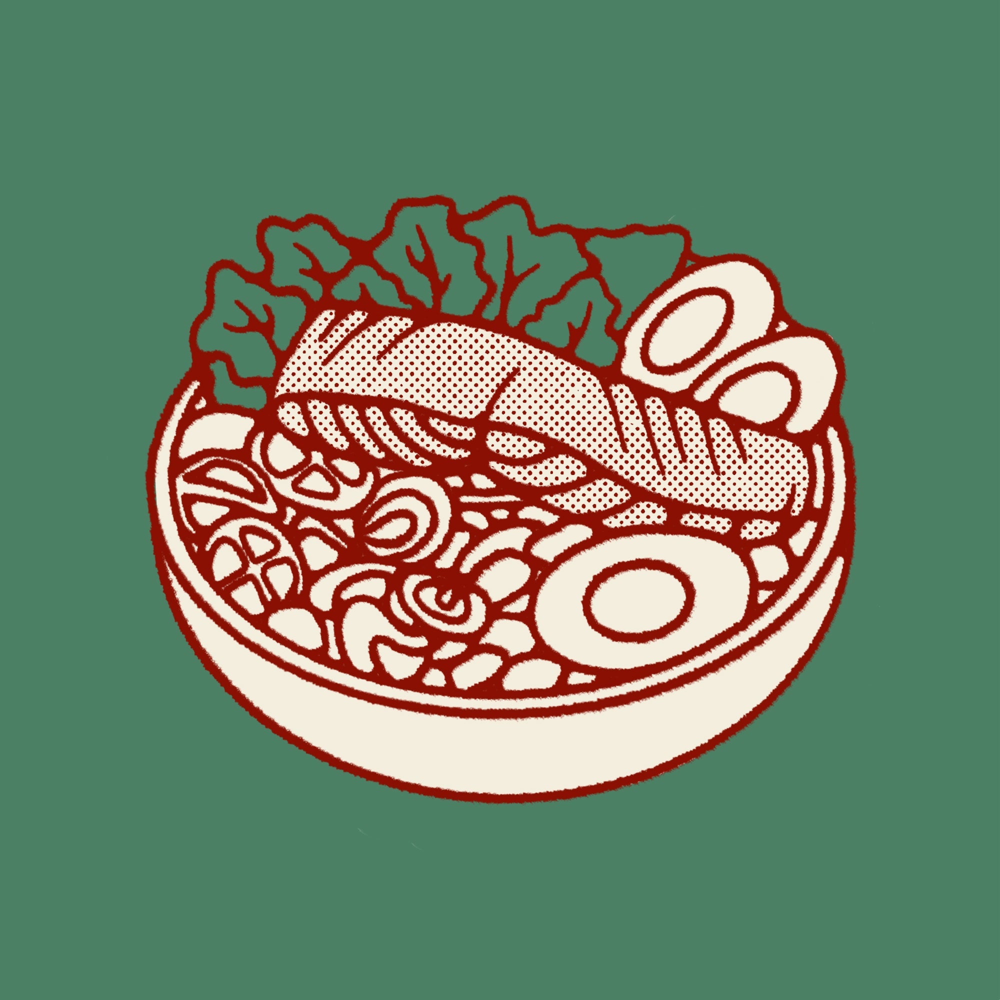 Phlippen Salmon Salad Bowl