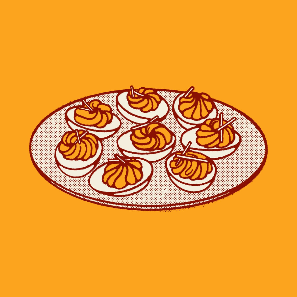 Spicy Phlippen Deviled Eggs